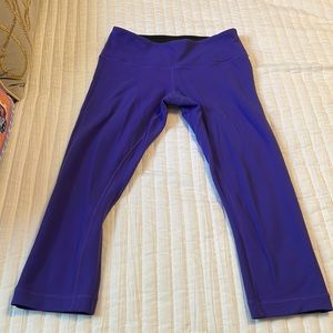 Lulu lemon mid-rise 3/4 legging